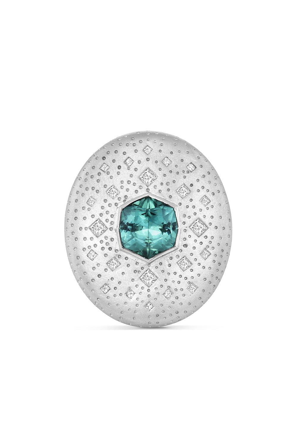 MEREDITH YOUNG-Chaos Tourmaline Diamond Ring-WHITE GOLD