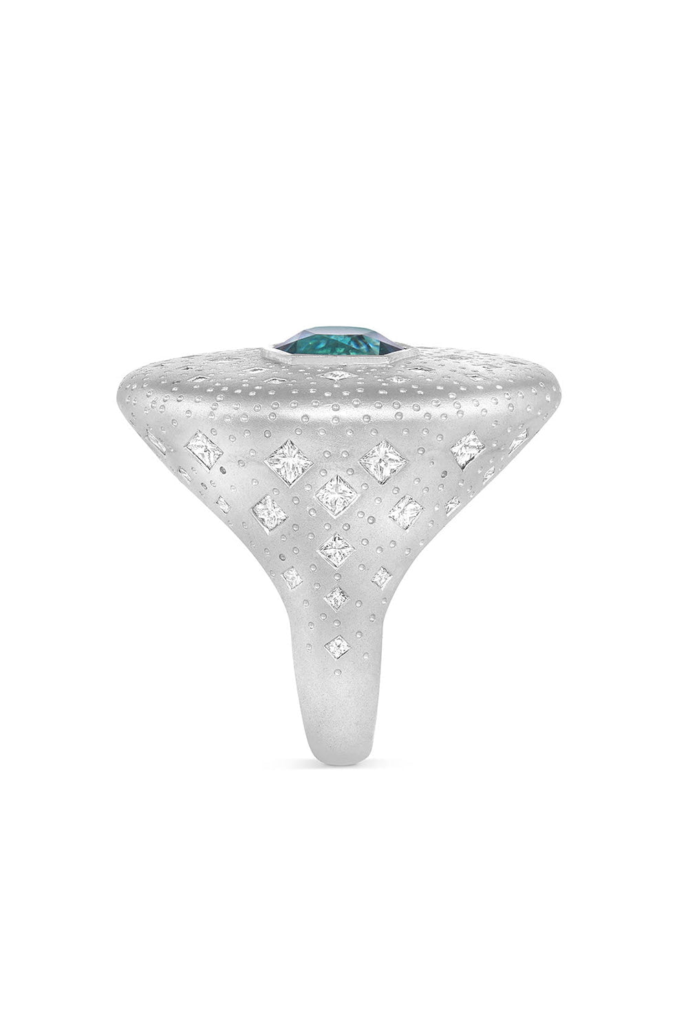 MEREDITH YOUNG-Chaos Tourmaline Diamond Ring-WHITE GOLD