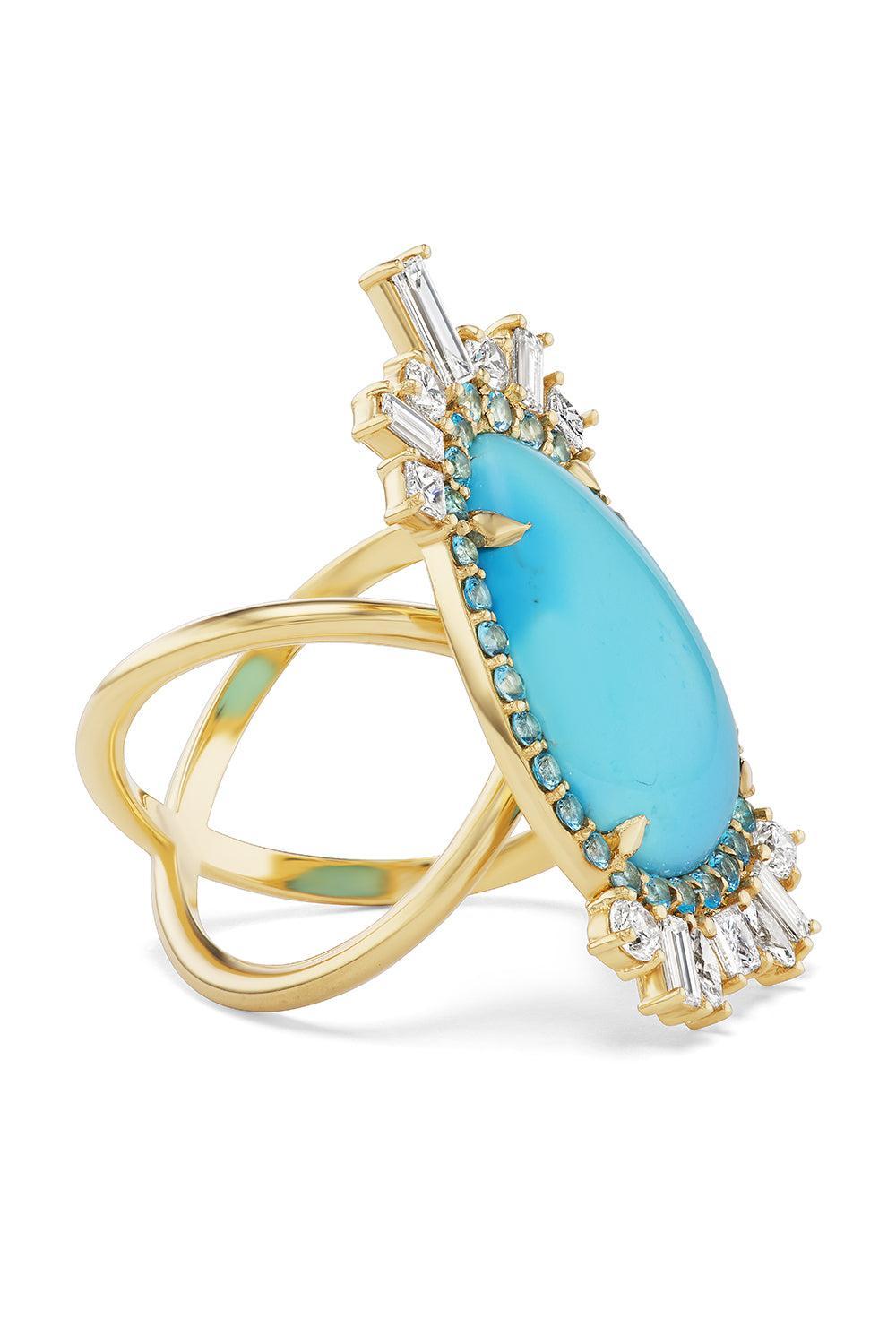 Turquoise Diamond Clear Skies Ring-YELLOW GOLD-6.5-JEWELRYFINE JEWELRING-MEREDITH YOUNG