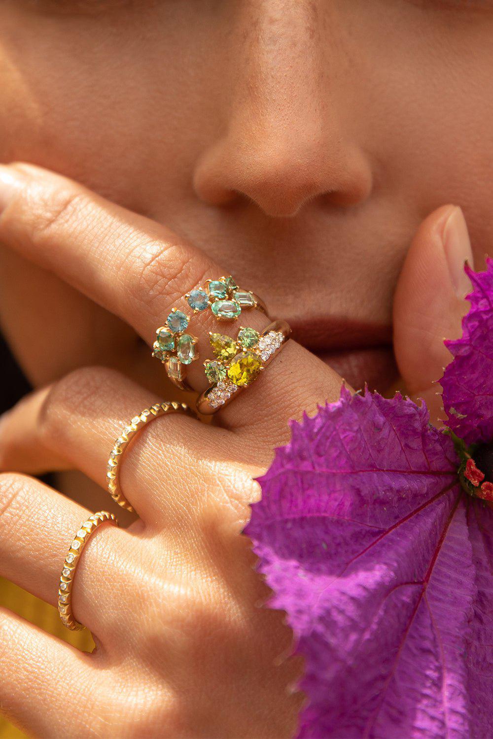 Meredith Ringer Lagoon Split Ring | MEREDITH YOUNG – Marissa Collections