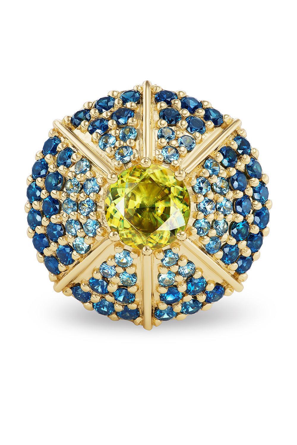Sapphire Mossy Way Ring-YELLOW GOLD-JEWELRYFINE JEWELRING-MEREDITH YOUNG