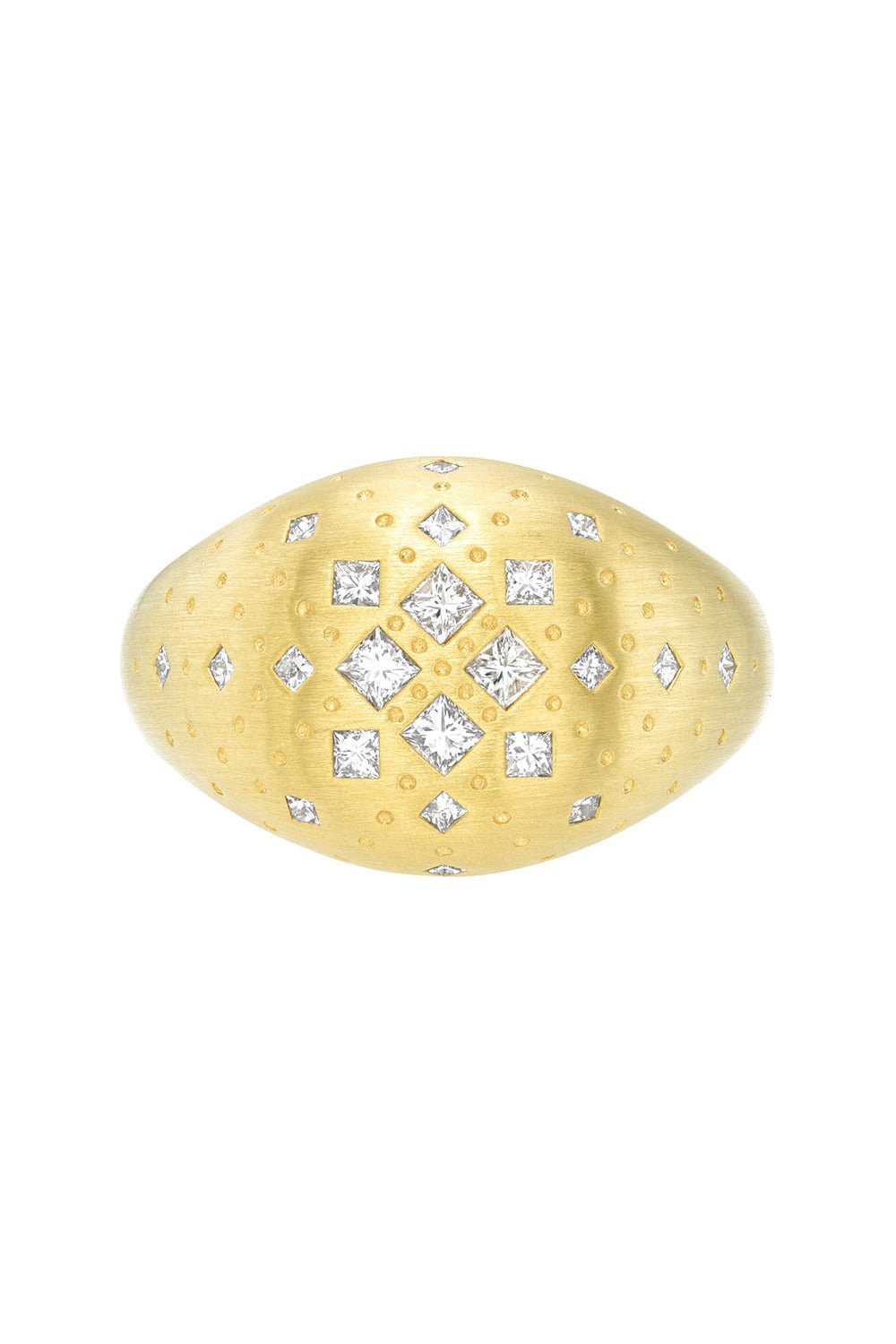 MEREDITH YOUNG-Princess Signet Ring-YELLOW GOLD