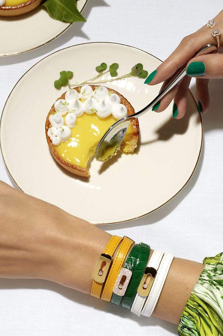 My Move Leather Bracelet - English Green | MESSIKA – Marissa
