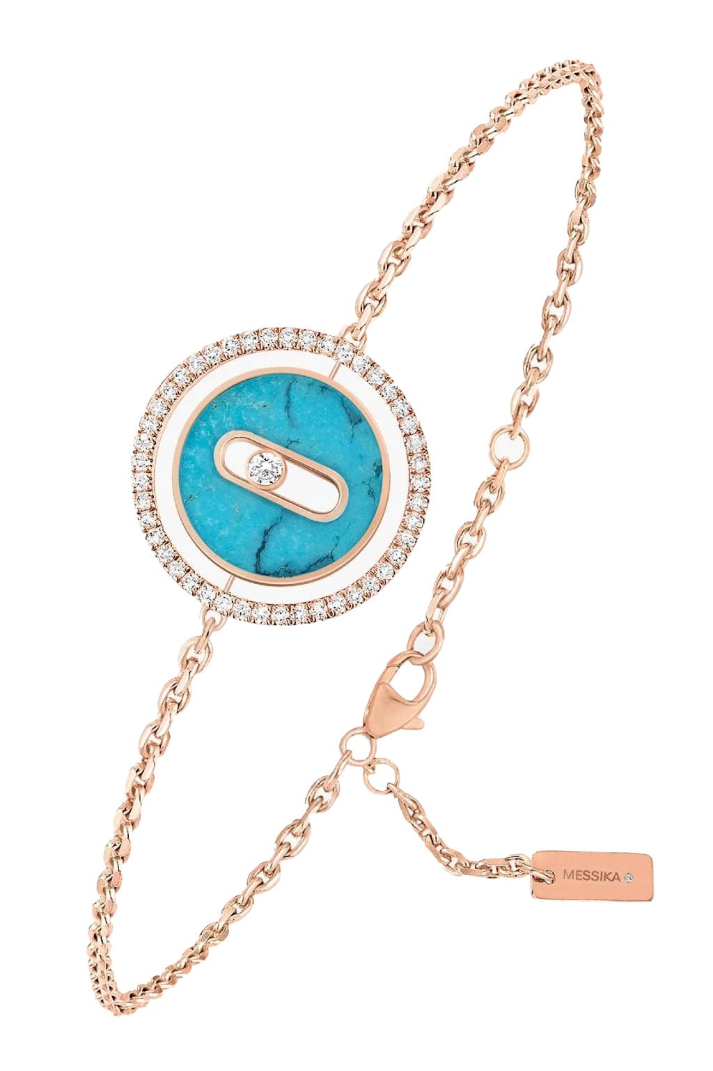 MESSIKA-Turquoise Lucky Move PM Bracelet-ROSE GOLD
