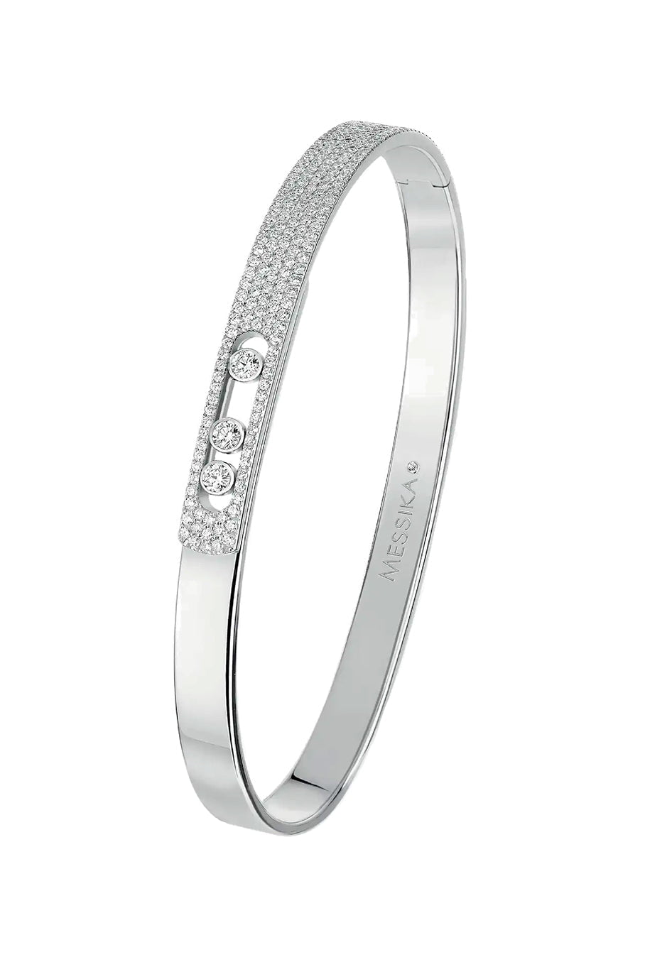 MESSIKA-Move Noa Pave Bangle PM-WHITE GOLD