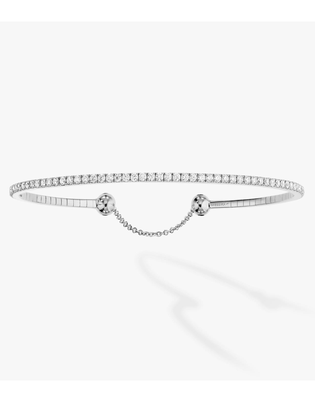 MESSIKA-Skinny 1.6 Bracelet-WHITE GOLD