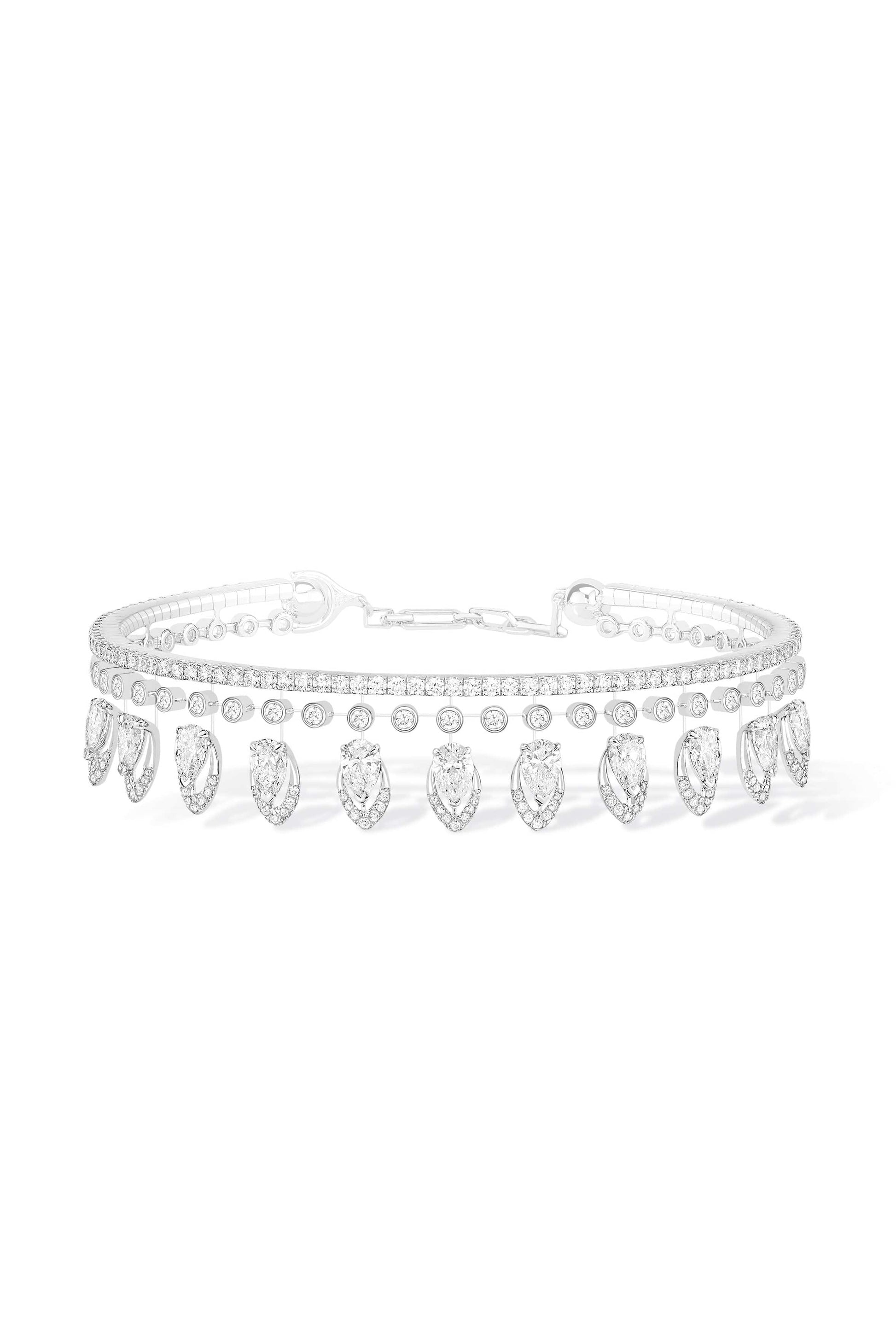 MESSIKA-Skinny Dessert Bloom Bracelet-WHITE GOLD