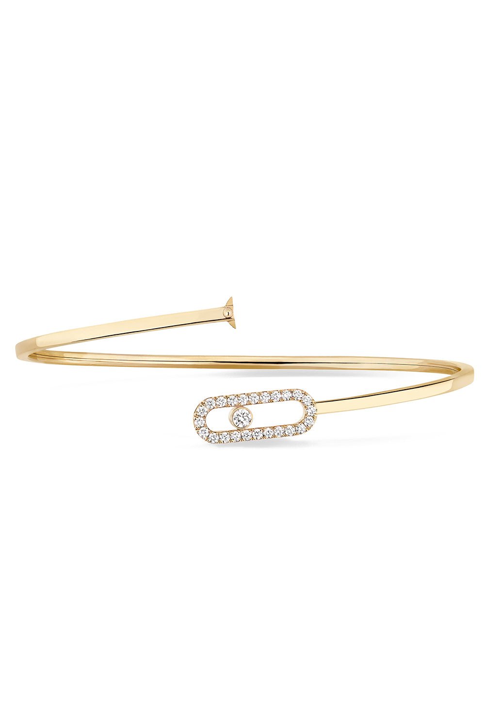 MESSIKA-Move Uno Pave Flex Bangle MM-YELLOW GOLD