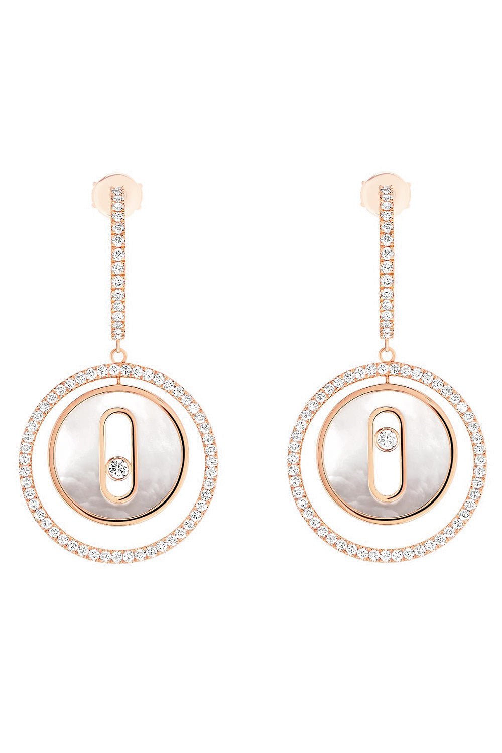 MESSIKA-Lucky Move PM Earrings-ROSE GOLD