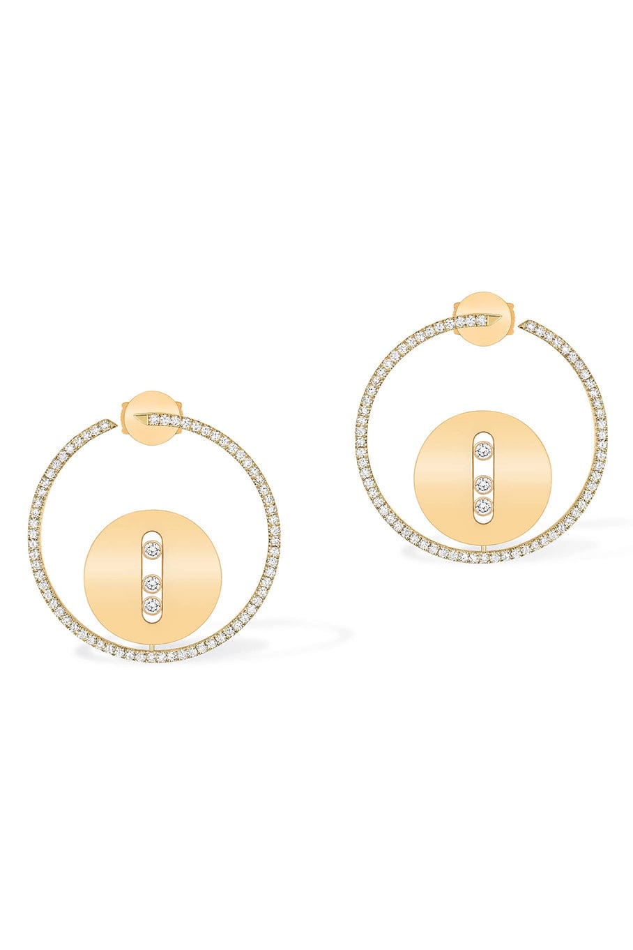 MESSIKA-Lucky Move GM Earrings-YELLOW GOLD