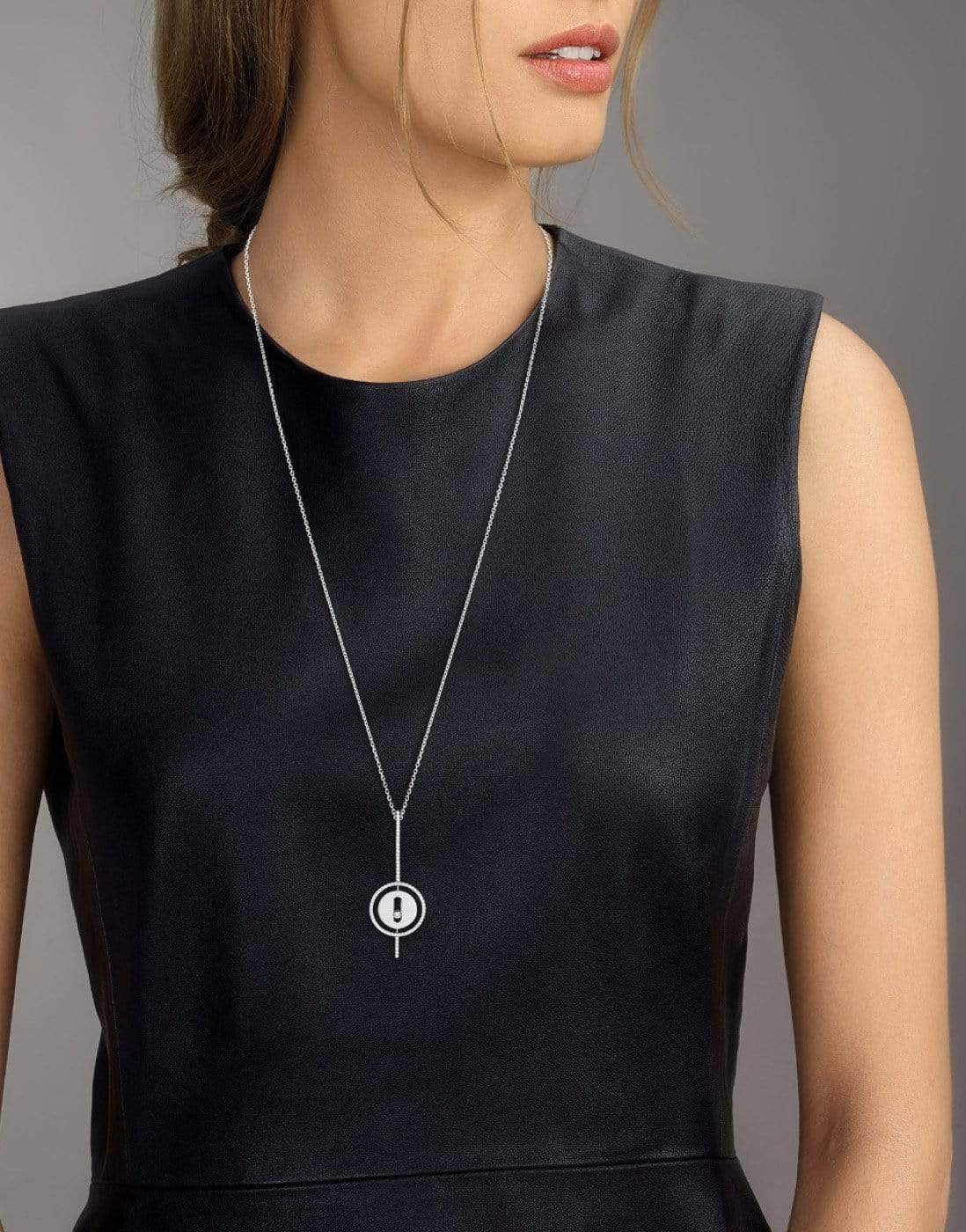 MESSIKA-Lucky Move Arrow Diamond Necklace-ROSE GOLD