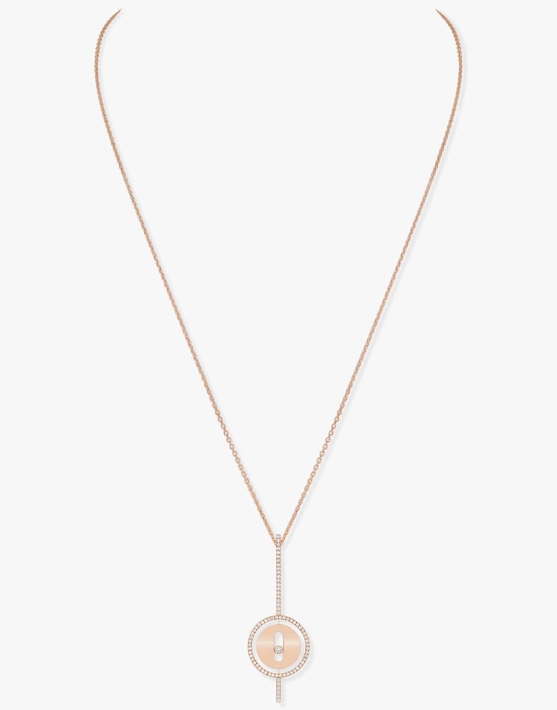 MESSIKA-Lucky Move Arrow Diamond Necklace-ROSE GOLD