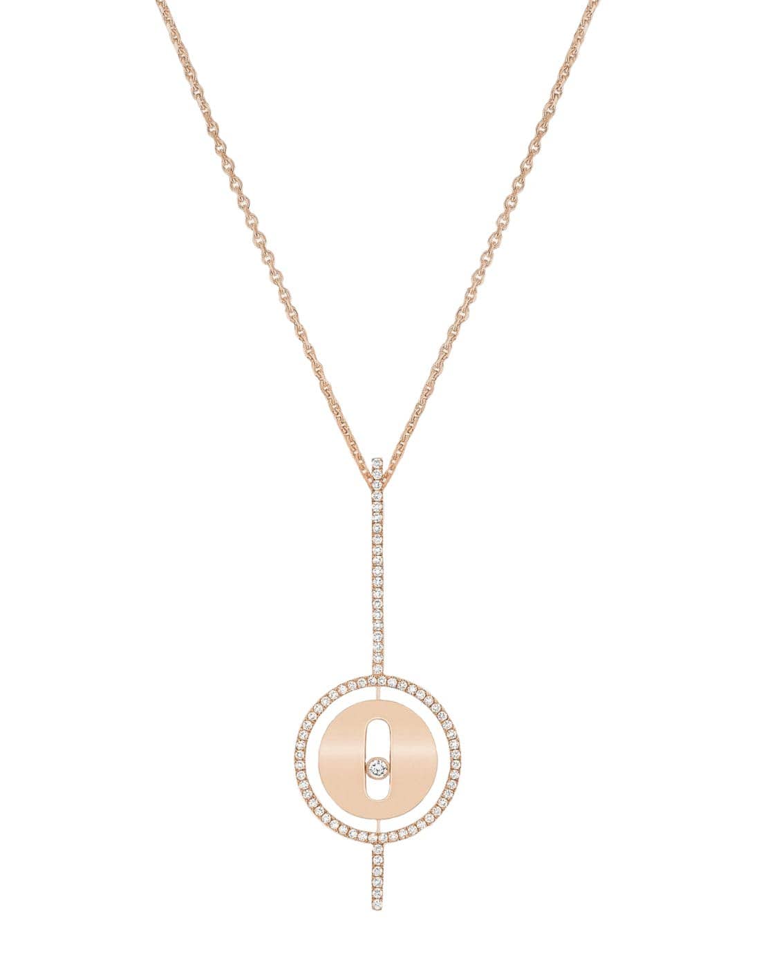 MESSIKA-Lucky Move Arrow Diamond Necklace-ROSE GOLD