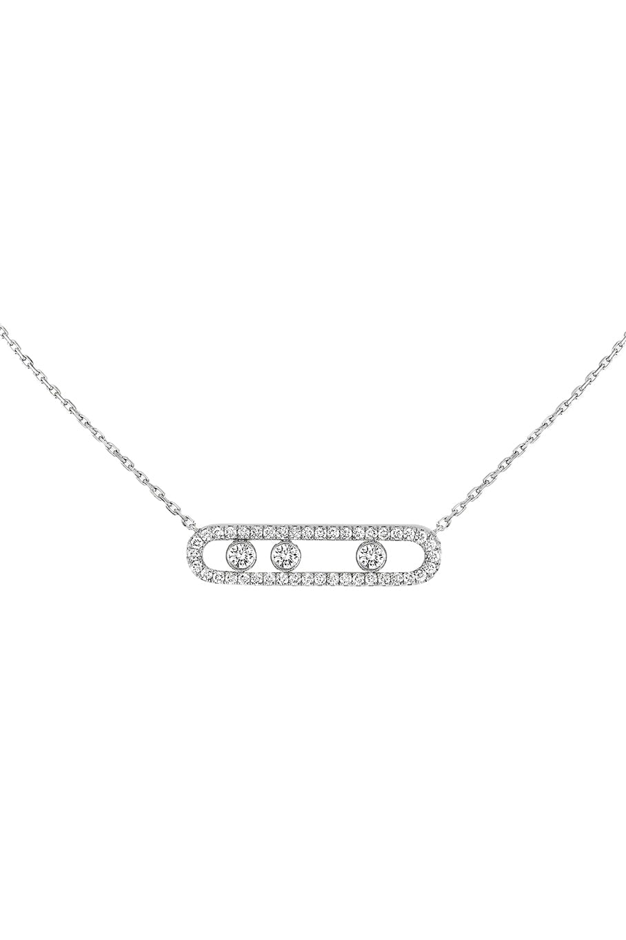 MESSIKA-Move Pave Diamond Necklace-WHITE GOLD