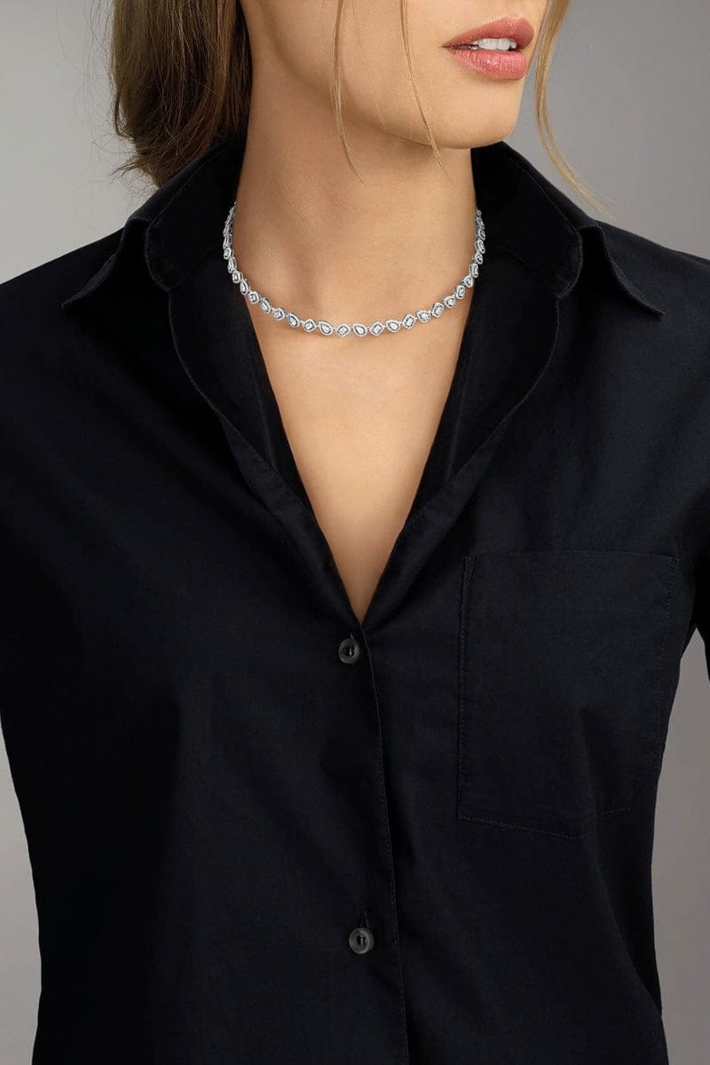 MESSIKA-My Twin Skinny Reviere Necklace-WHITE GOLD