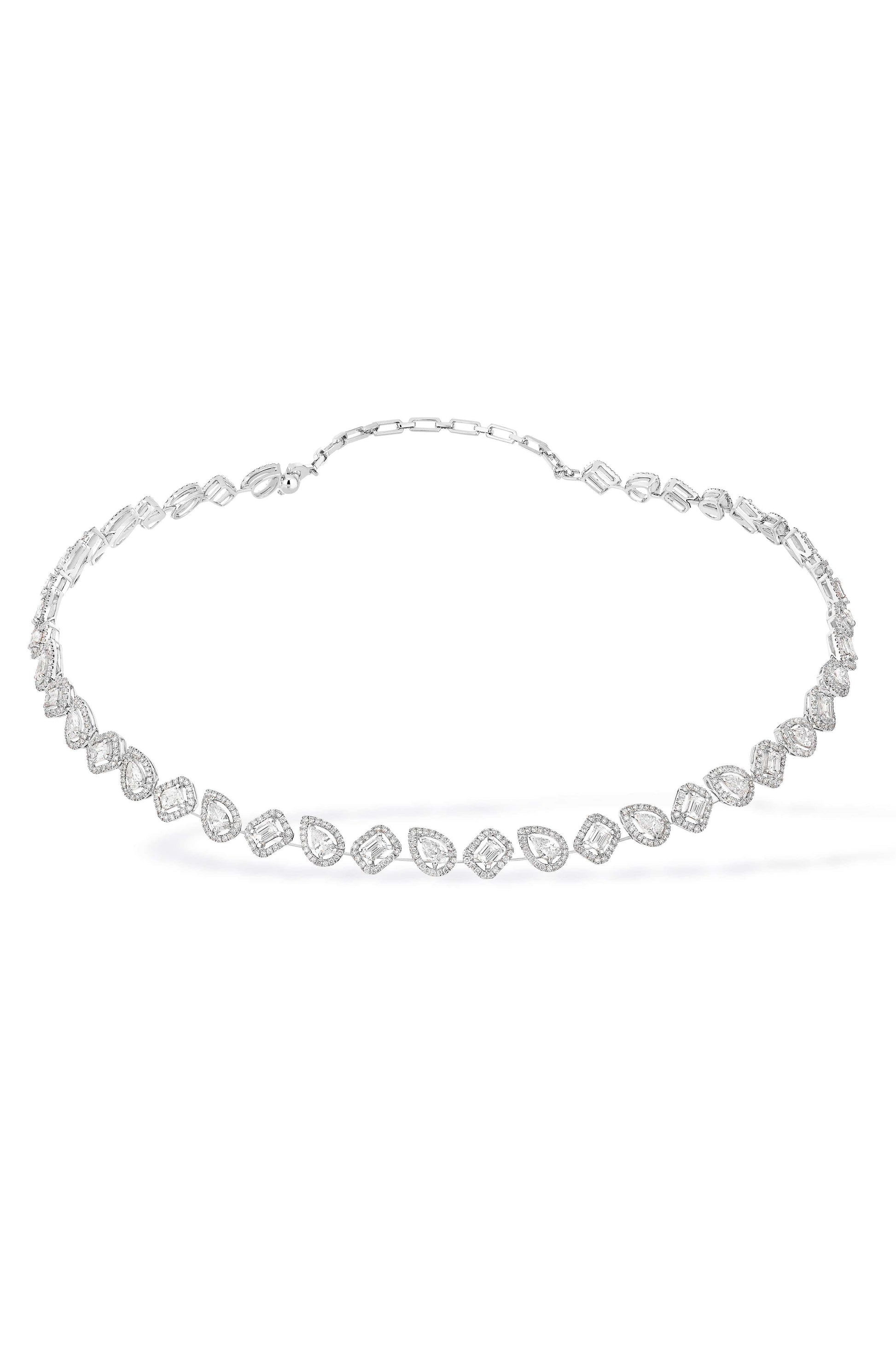 MESSIKA-My Twin Skinny Reviere Necklace-WHITE GOLD