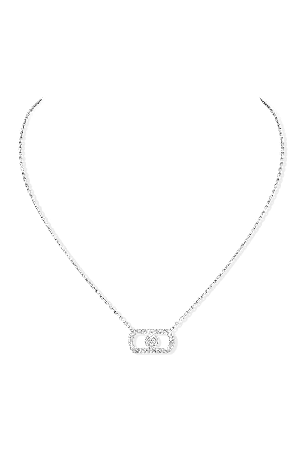 MESSIKA-So Move Pave Diamond Necklace-WHITE GOLD