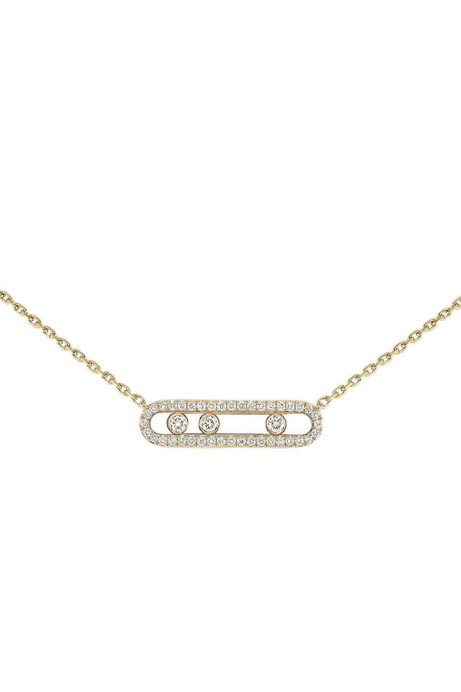 MESSIKA-Baby Move Pave Diamond Necklace-YELLOW GOLD