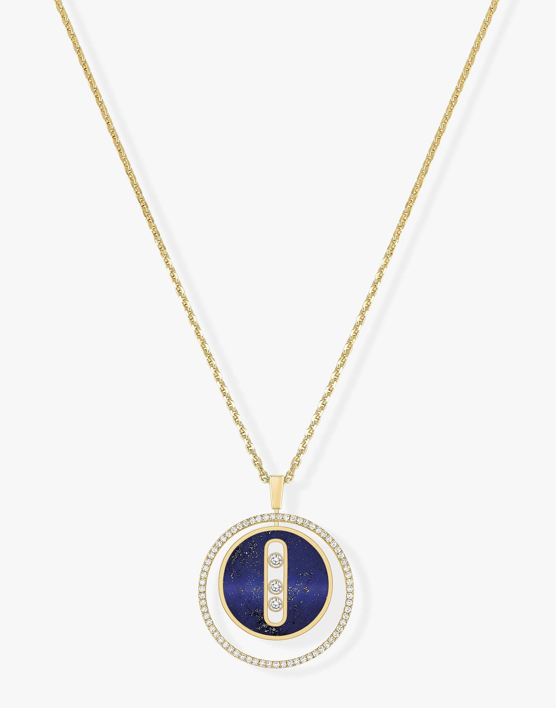 MESSIKA-Lapis Lazuli Lucky Move MM - Yellow Gold-YELLOW GOLD