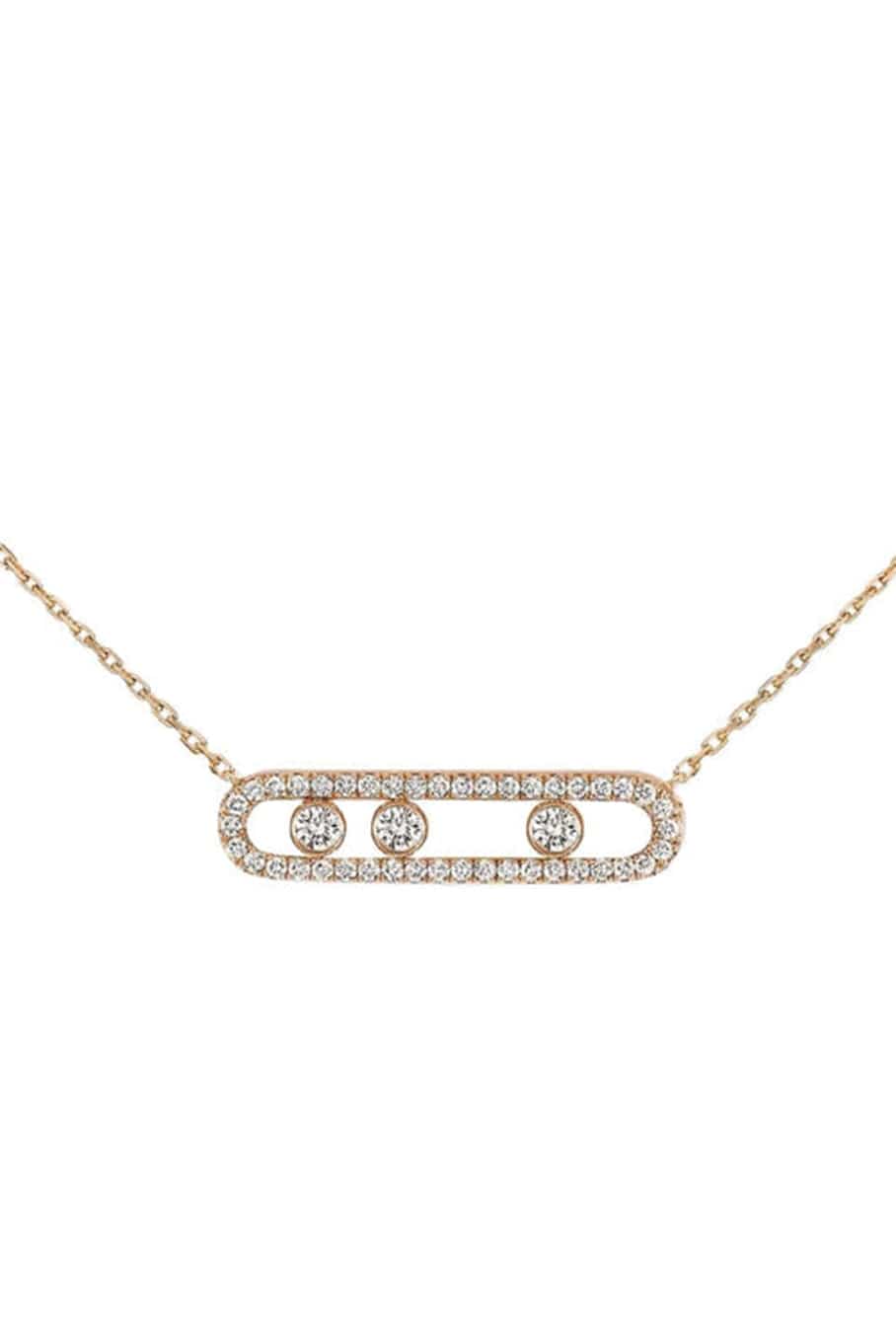 MESSIKA-Move Pave Diamond Necklace-YELLOW GOLD
