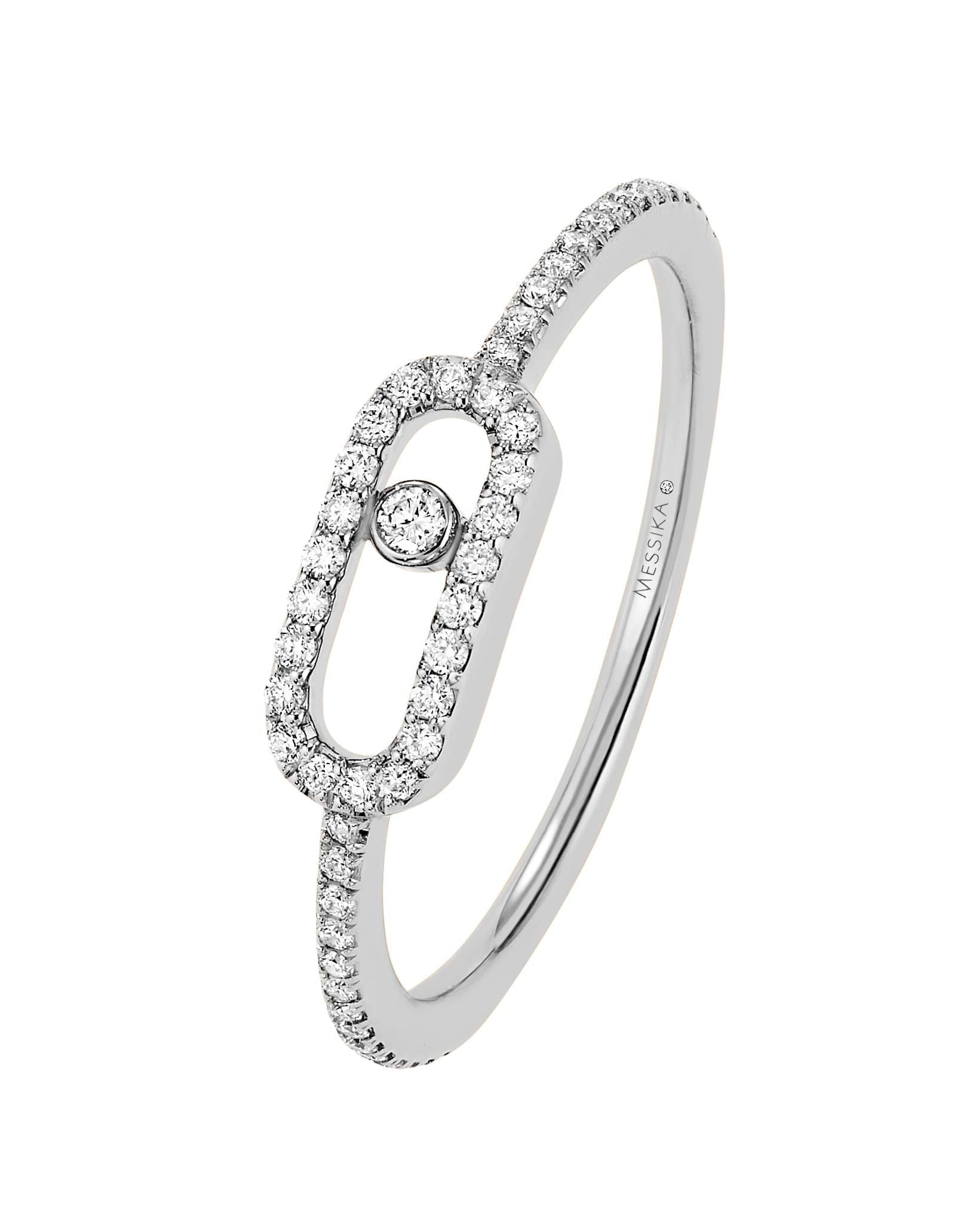 MESSIKA-Move Uno Pave Ring-WHITE GOLD