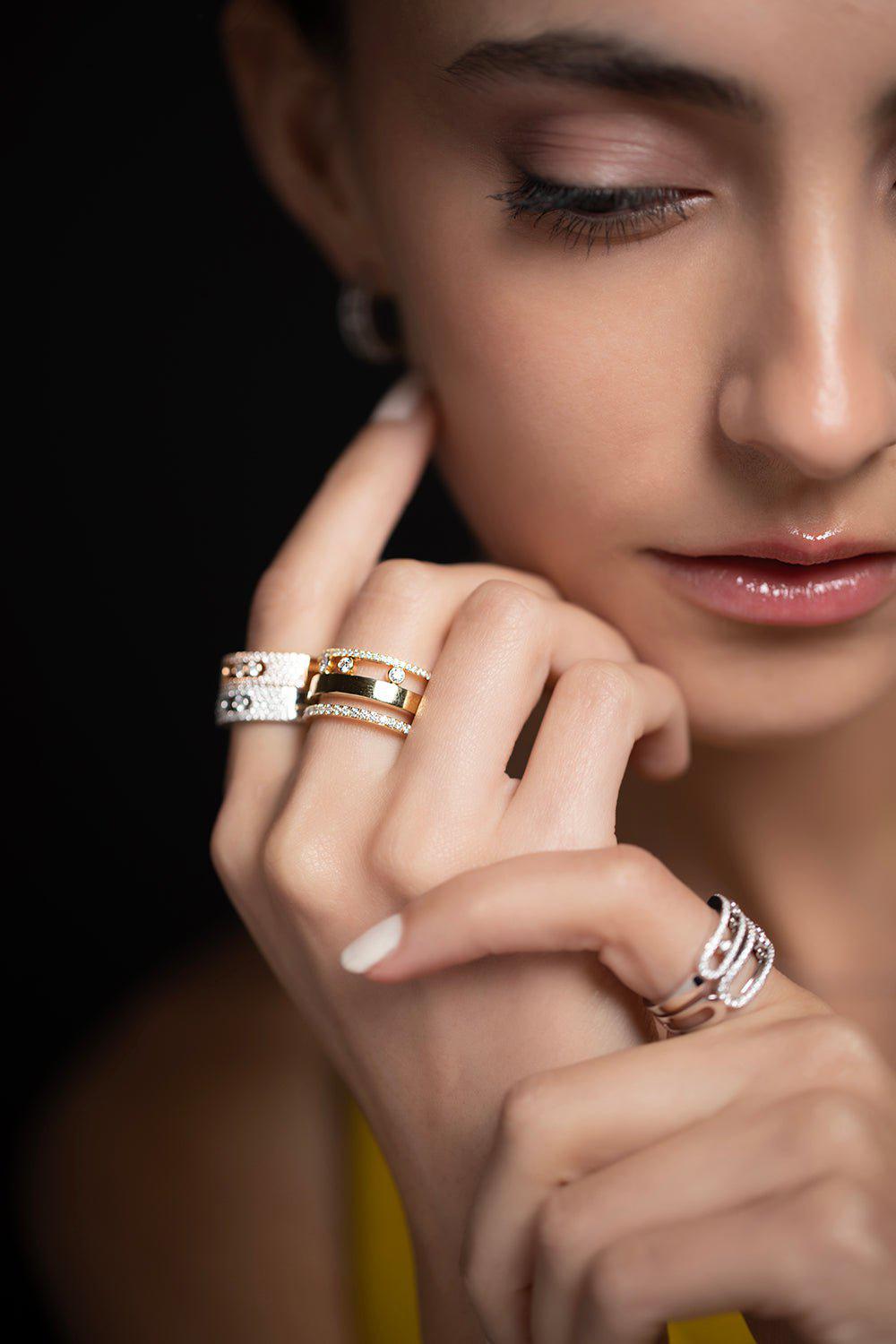 MESSIKA-Move Romane Large Ring-YELLOW GOLD