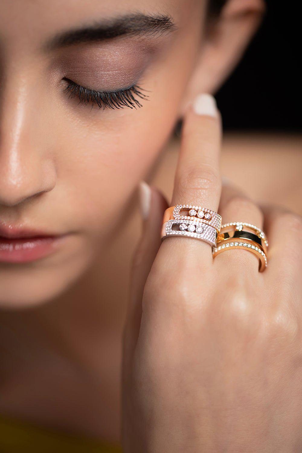 MESSIKA-Move Romane Large Ring-YELLOW GOLD