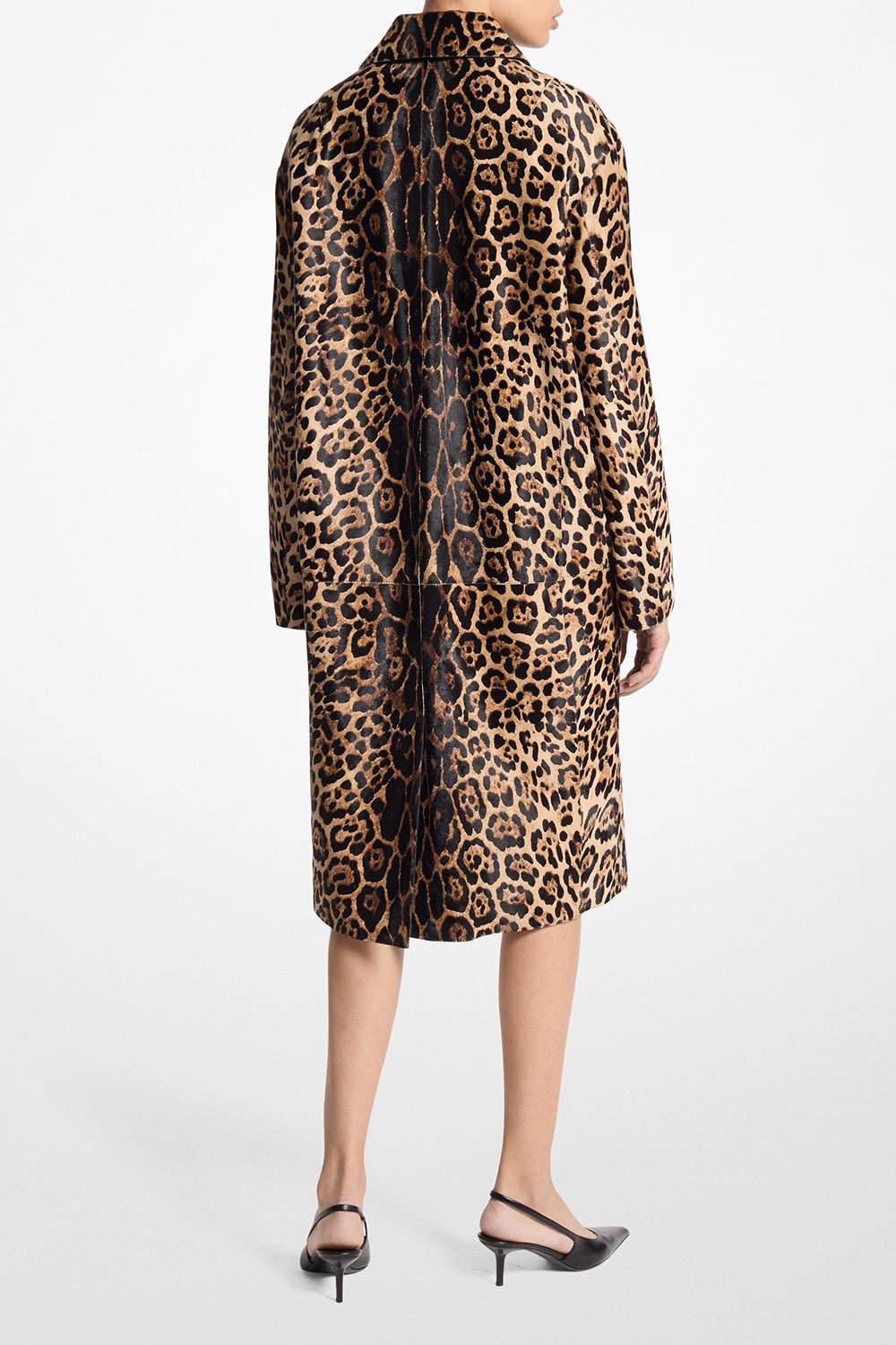 MICHAEL KORS COLLECTION-Oversized Jaguar Balmacaan Coat-CAPPUMLT