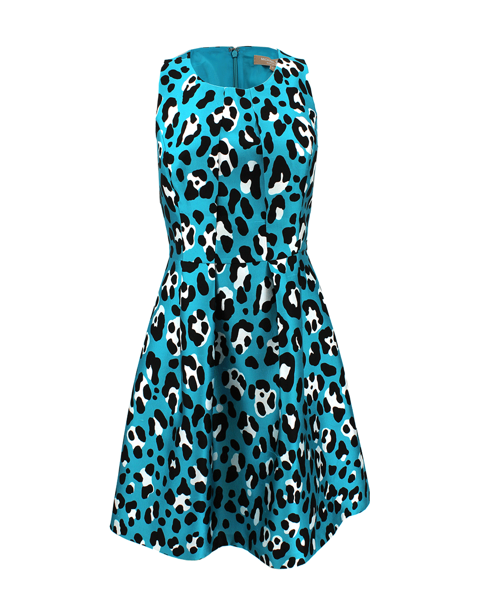 MICHAEL KORS-Bell Leopard Print Dress-