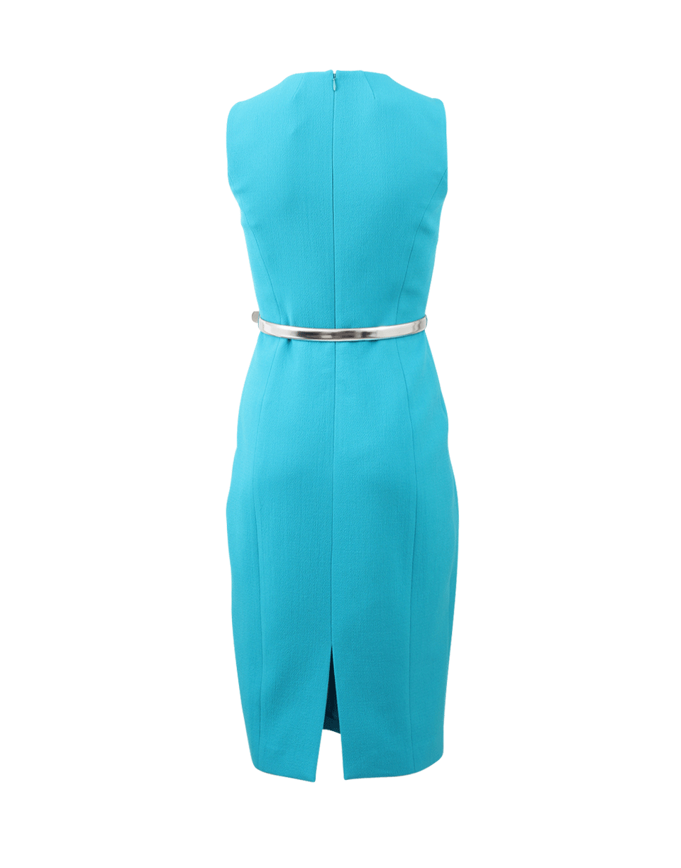 MICHAEL KORS-Pleated Sheath With Belt-