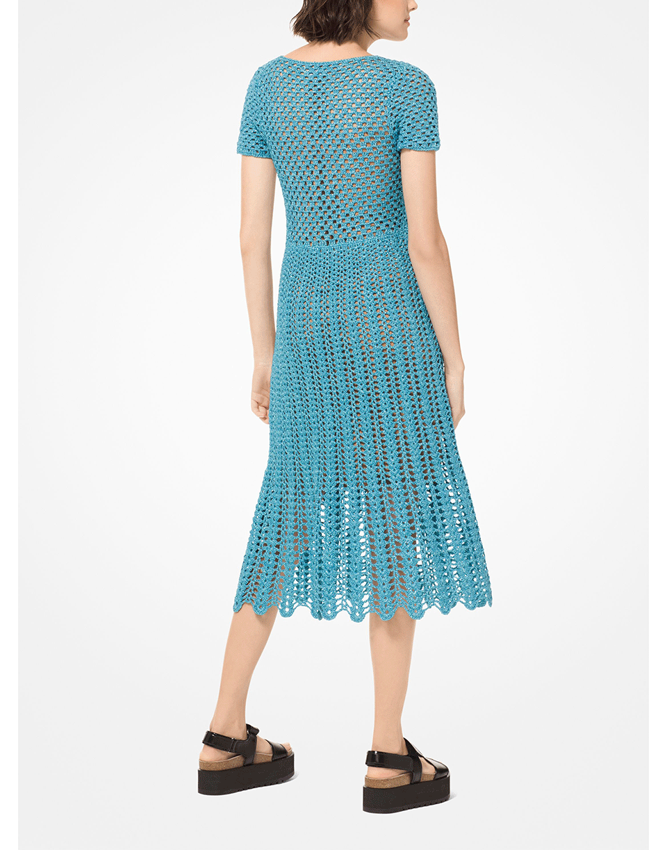 knee length dresses for ladies Crochet Dress