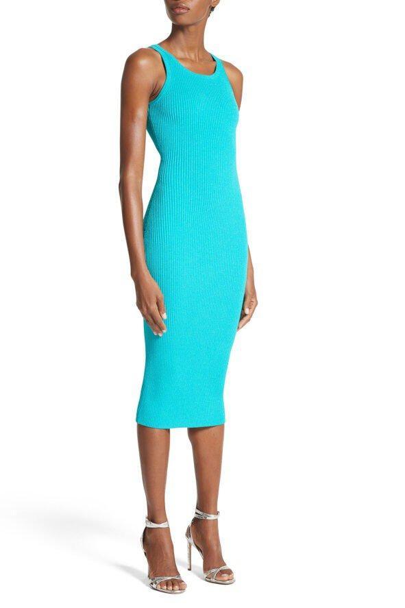 MICHAEL KORS-Ribbed Sheath Dress-