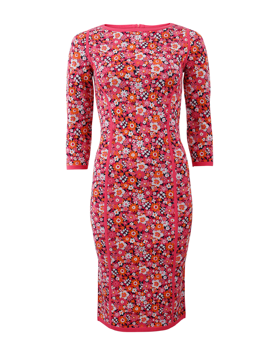 MICHAEL KORS-Floral Knit Dress-