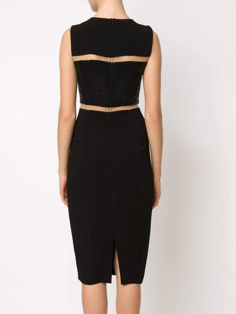 MICHAEL KORS-Mesh Inset Sheath Dress-