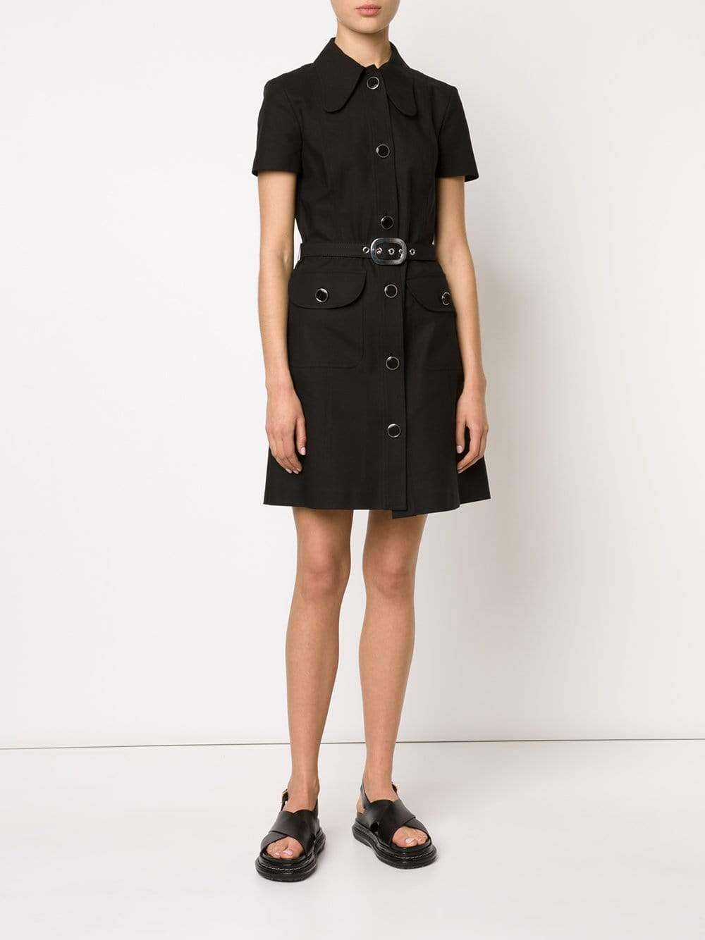 MICHAEL KORS-Short-Sleeve Shirt Dress-