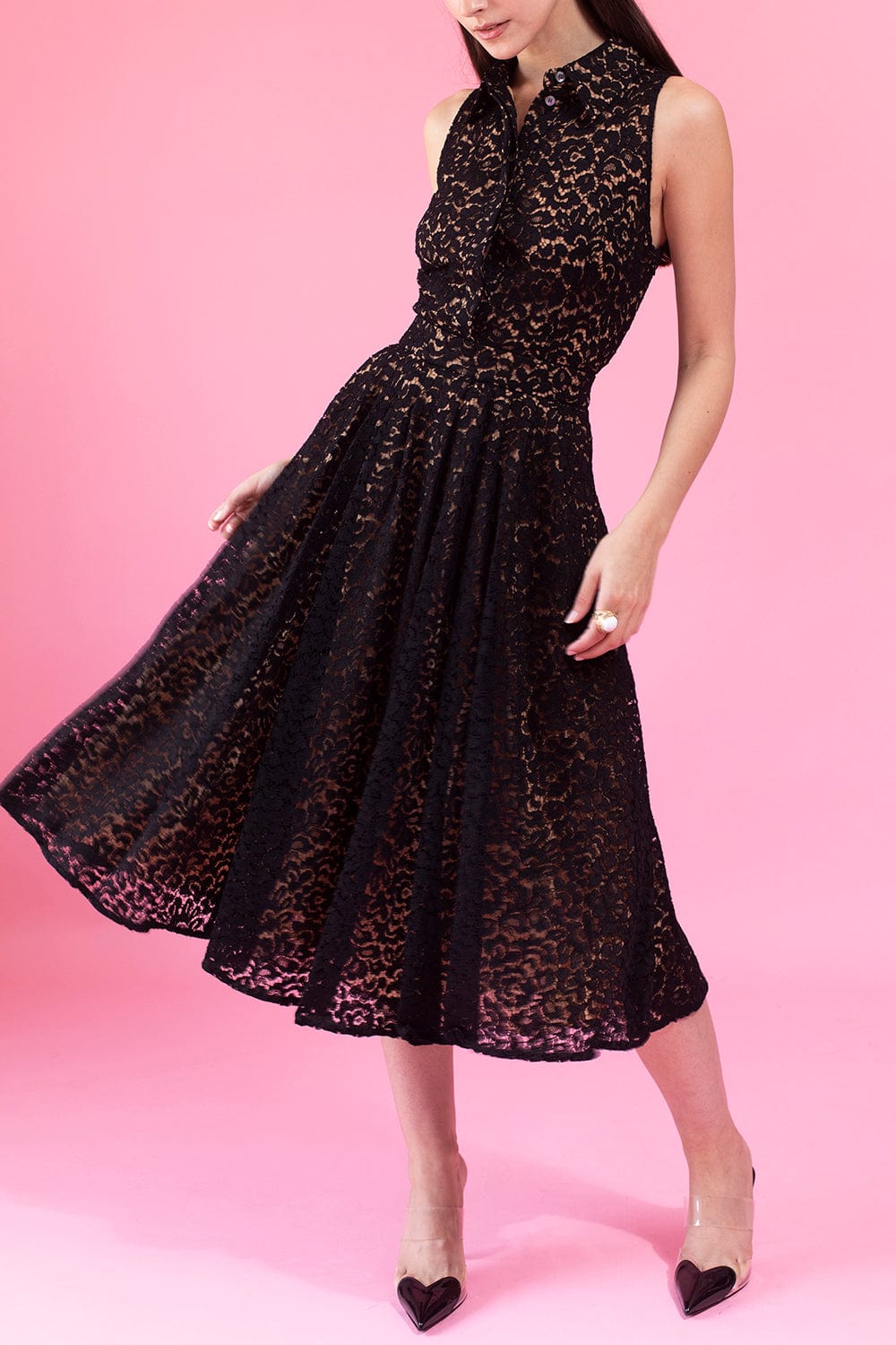 MICHAEL KORS-Sleeveless Shirt Dress-