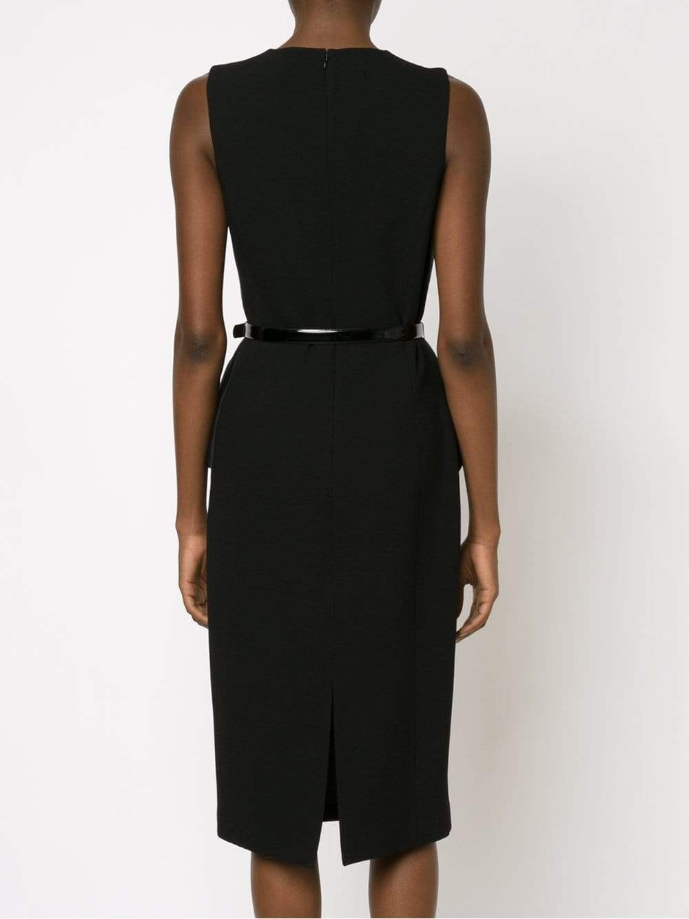 MICHAEL KORS-Belted Peplum Sheath-