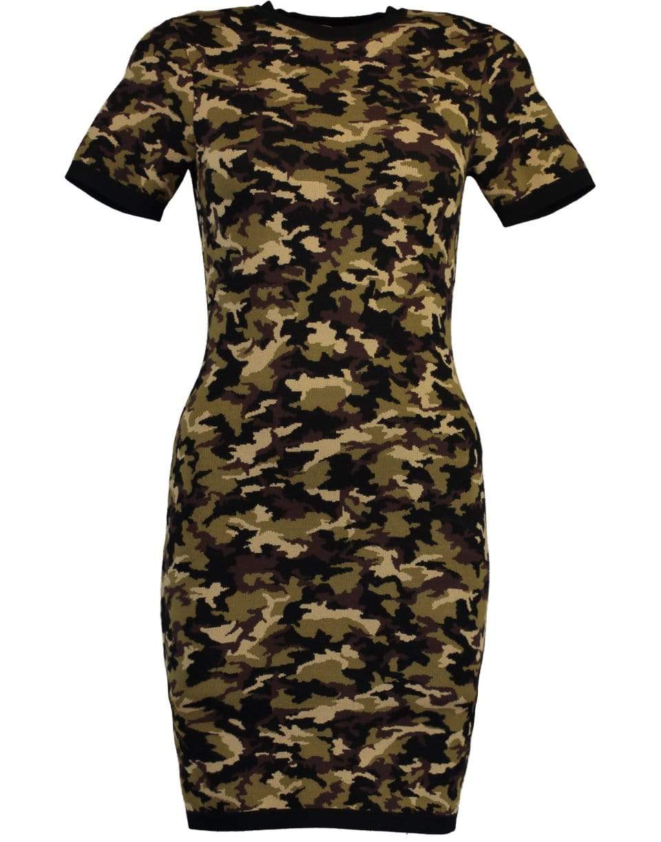 MICHAEL KORS-Camo T-Shirt Dress-