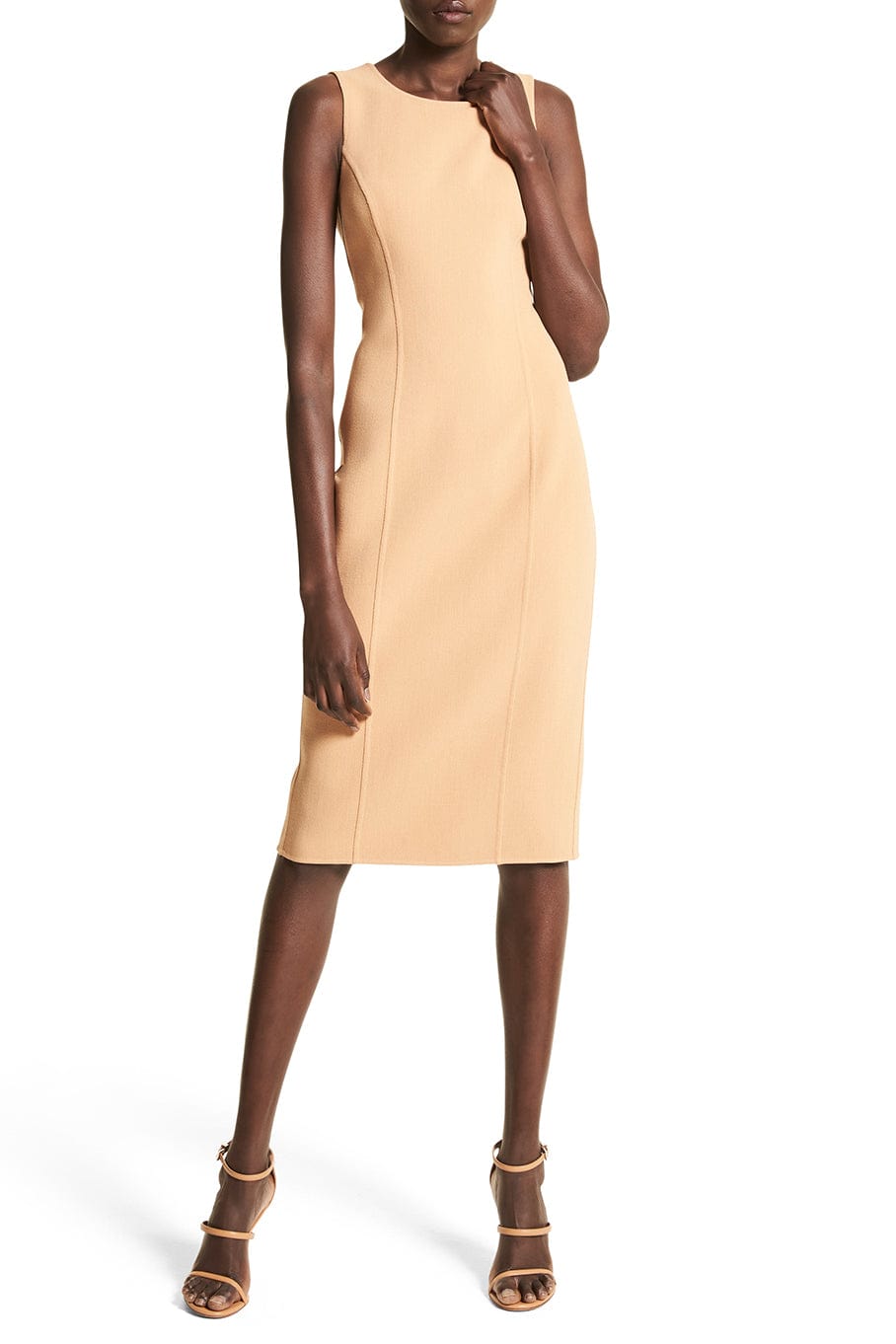 MICHAEL KORS-Crewneck Sheath Dress-