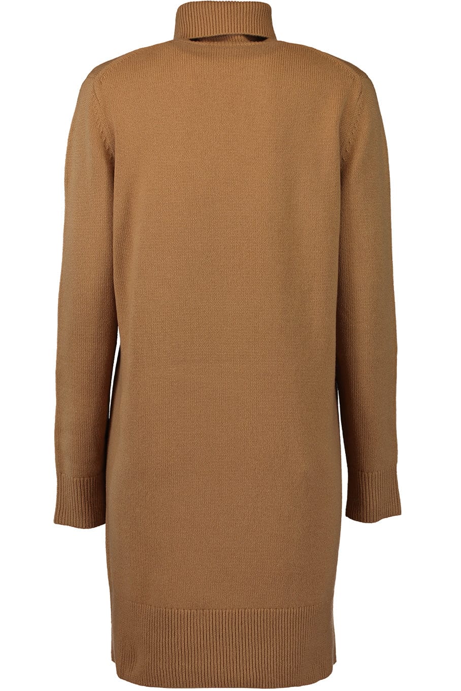 MICHAEL KORS-Kaia Turtleneck Dress-CAMEL