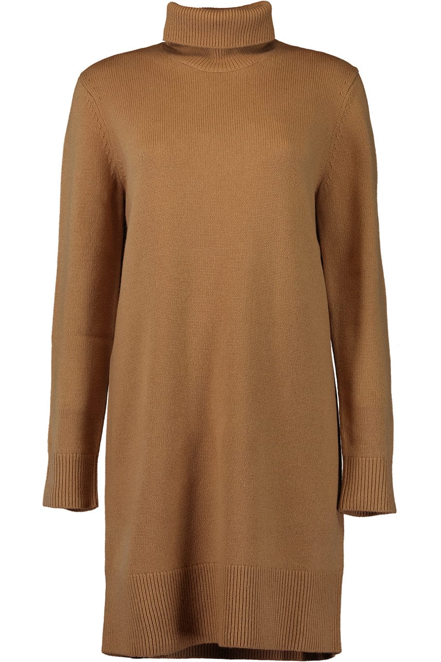 MICHAEL KORS-Kaia Turtleneck Dress-CAMEL
