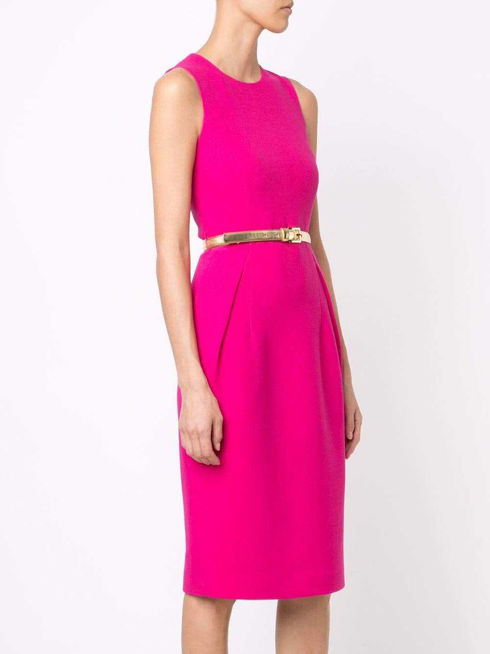 MICHAEL KORS-Belted Sheath Dress-