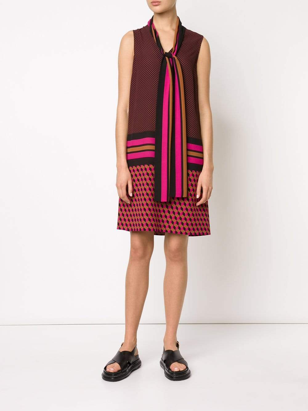 MICHAEL KORS-Printed Scarf Dress-