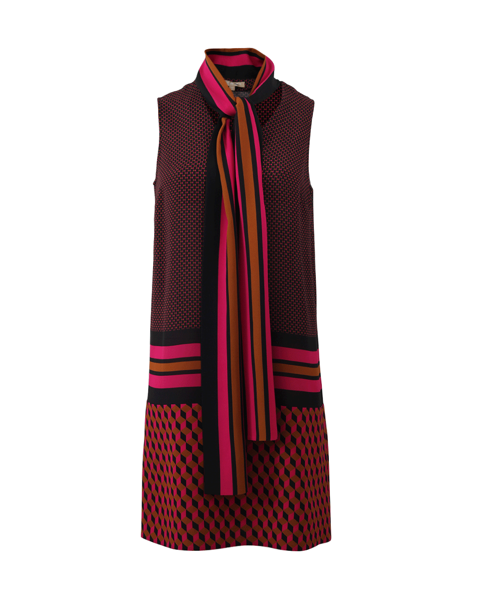 MICHAEL KORS-Printed Scarf Dress-