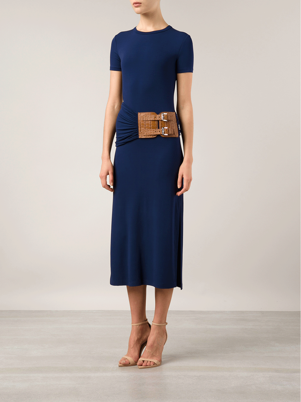 MICHAEL KORS-Slide Maxi Tee Shirt Dress-
