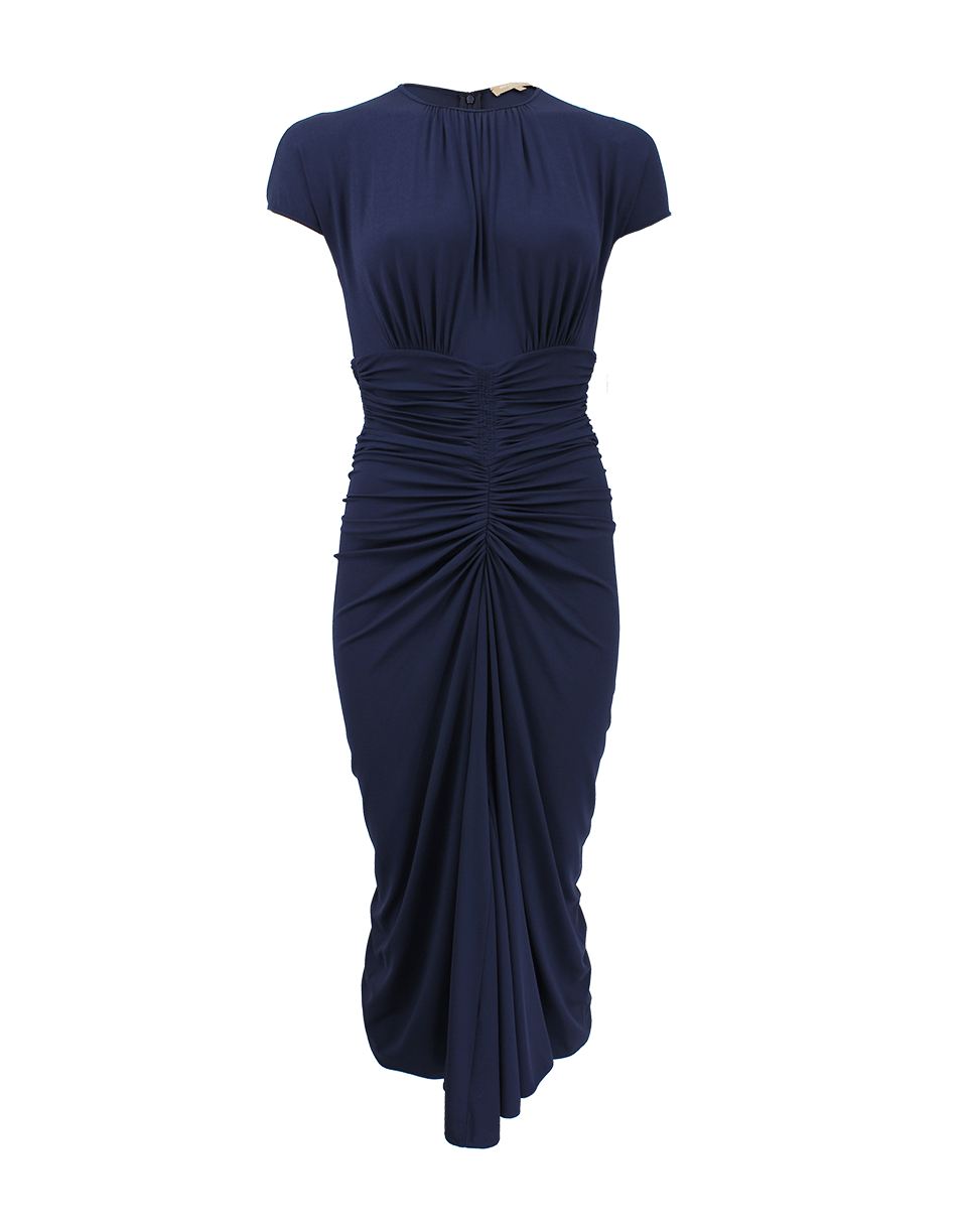 MICHAEL KORS-Cap Sleeve Ruched Dress-