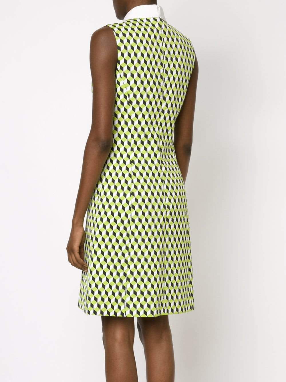 MICHAEL KORS-Cubism Collar Dress-