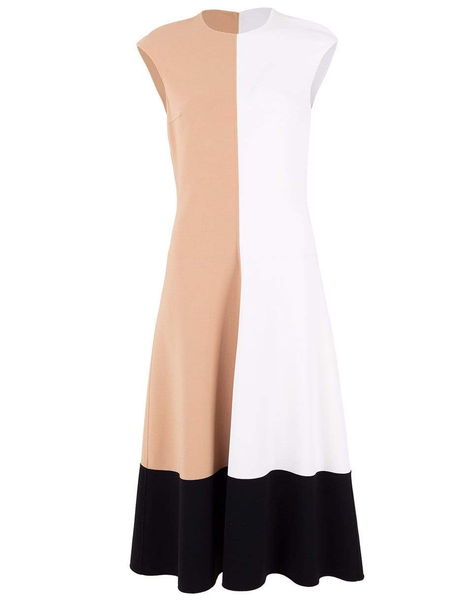 MICHAEL KORS-Colorblock Long Dress-MULTI