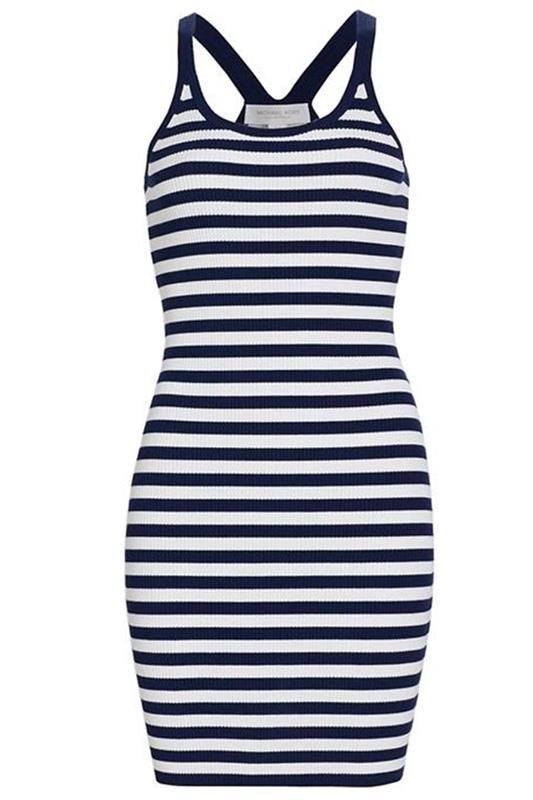 MICHAEL KORS-Racerback Ribbed Tank Dress-