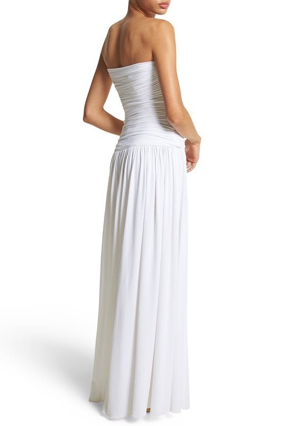 MICHAEL KORS-Strapless Cutout Gown-